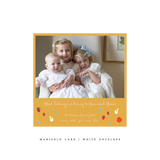 Melba Small Square Classic Printed Holiday Card