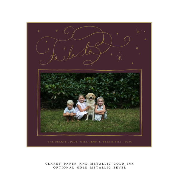 Melrose Large Square Luxe Holiday Card