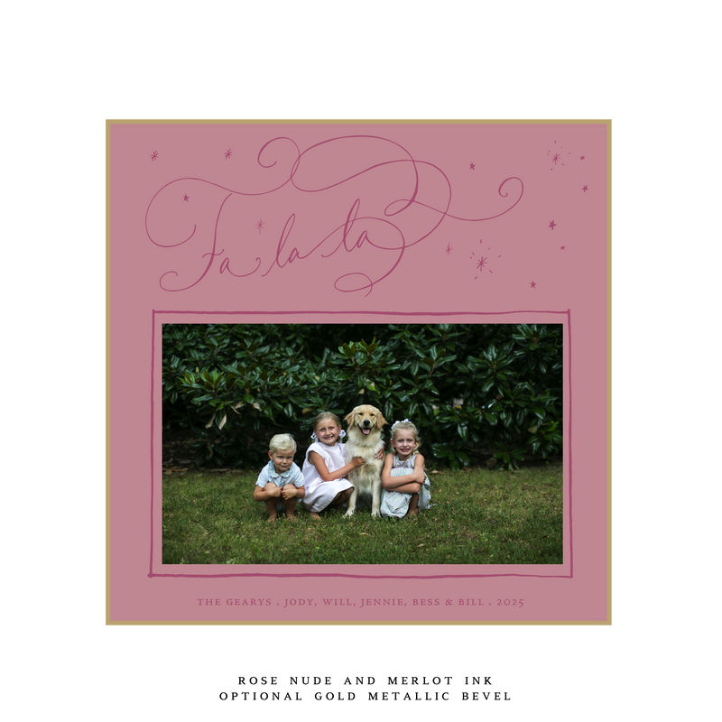 Melrose Large Square Luxe Holiday Card