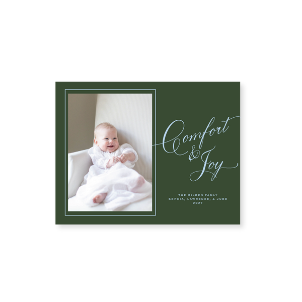 Milden Classic Printed Small Holiday Card