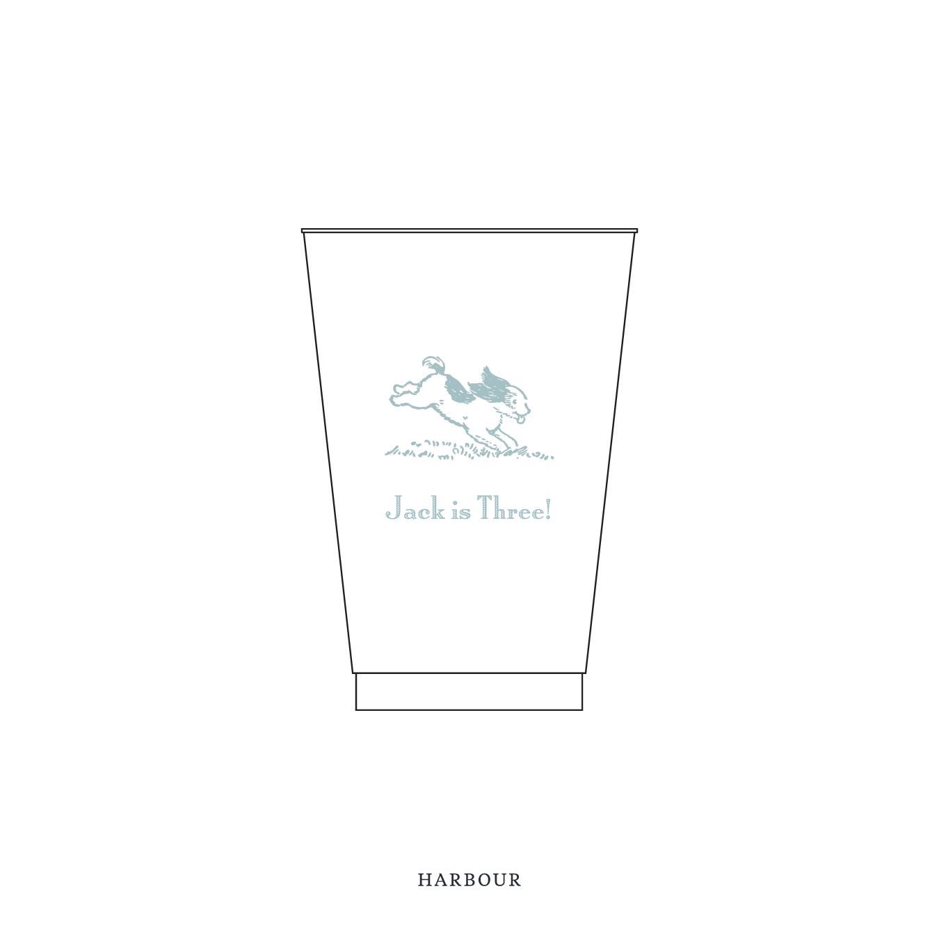 Cambridge Motif Reusable Party Cups | 14 oz