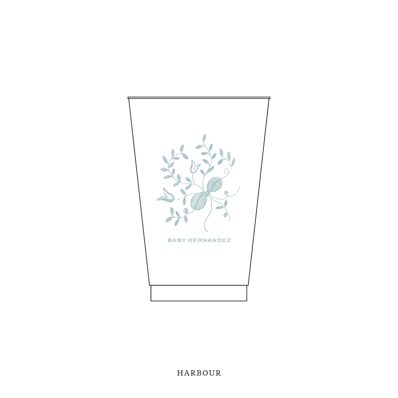 Primrose Motif Reusable Party Cups | 14 oz