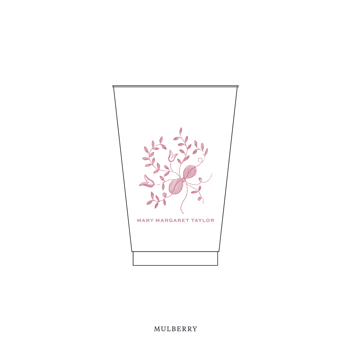 Primrose Motif Reusable Party Cups | 14 oz