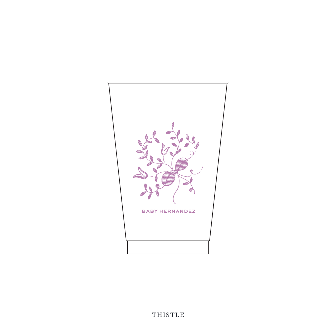 Primrose Motif Reusable Party Cups | 14 oz