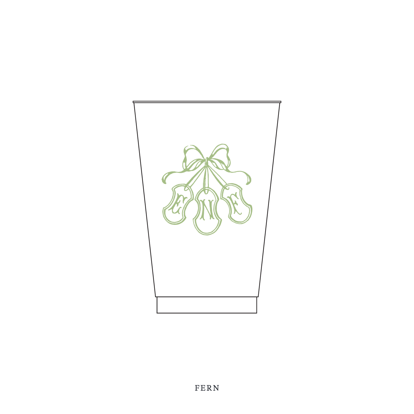 Sutton Motif Reusable Party Cups | 14 oz