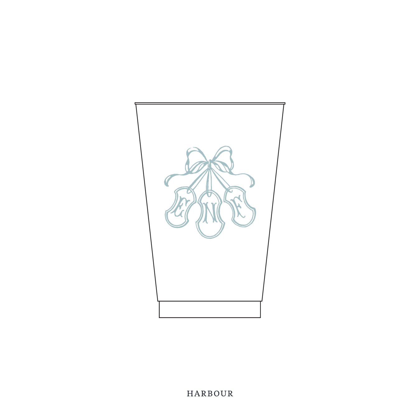 Sutton Motif Reusable Party Cups | 14 oz
