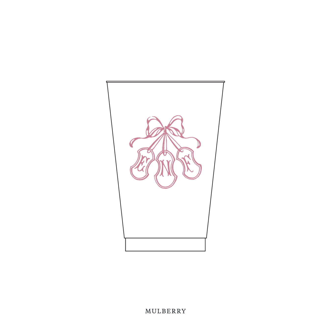 Sutton Motif Reusable Party Cups | 14 oz