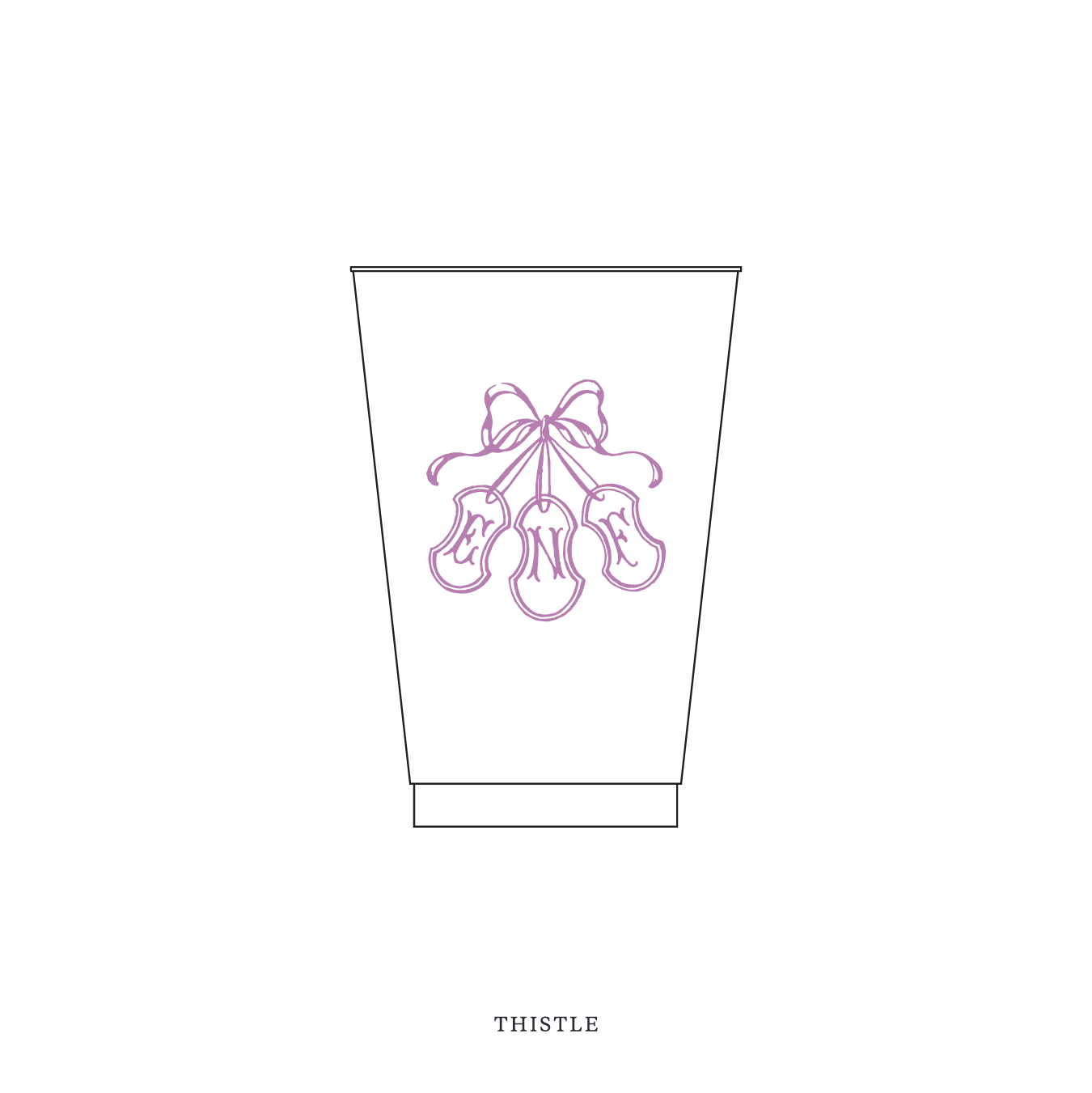 Sutton Motif Reusable Party Cups | 14 oz