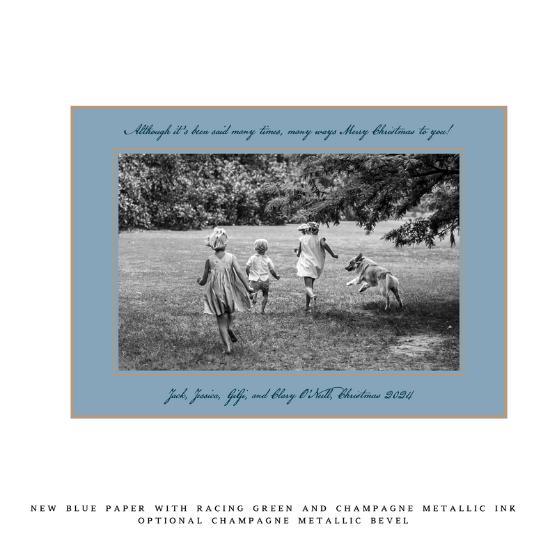 Neptune Medium Luxe Holiday Card