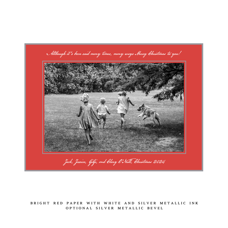 Neptune Medium Luxe Holiday Card
