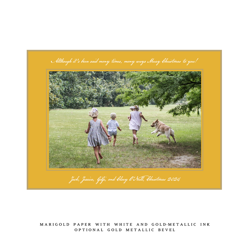 Neptune Medium Luxe Holiday Card
