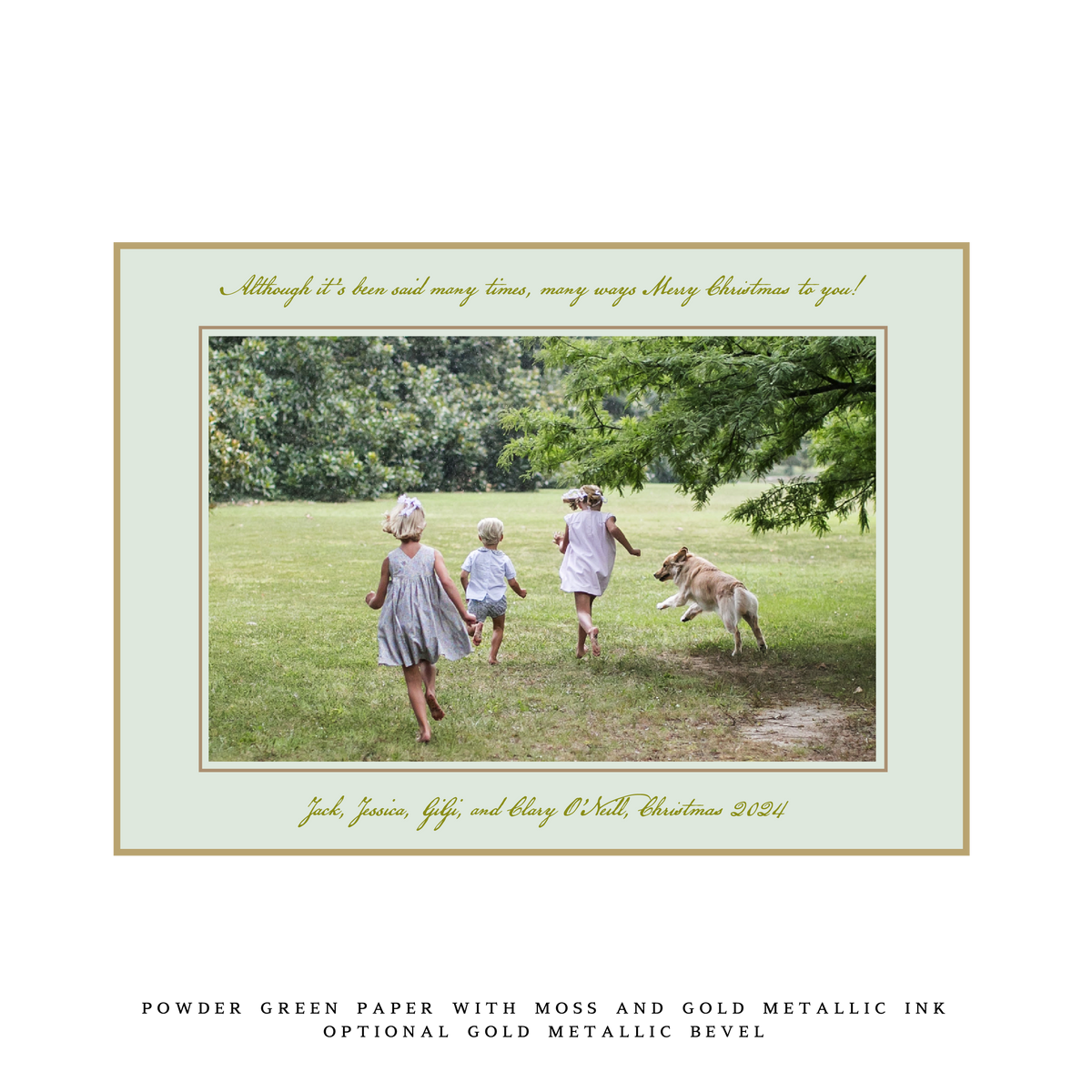 Neptune Medium Luxe Holiday Card (Archive)
