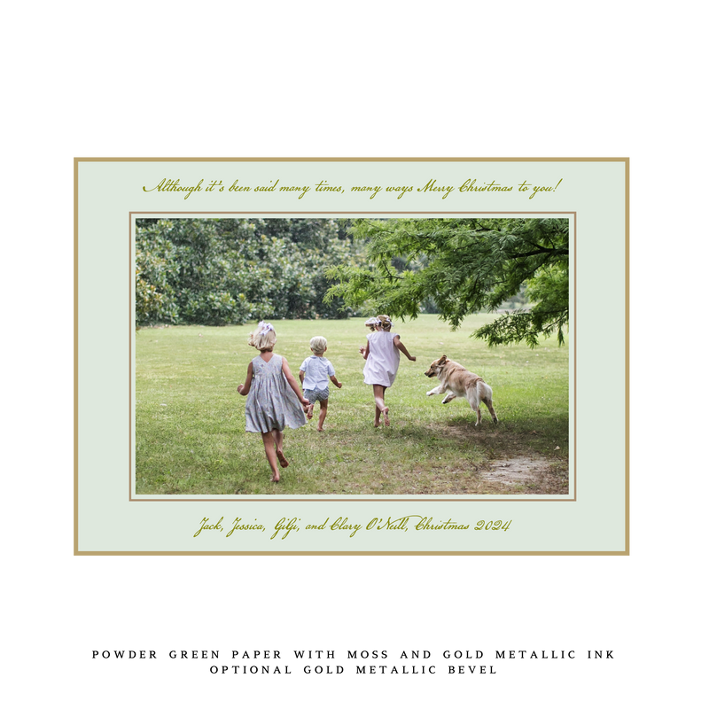 Neptune Medium Luxe Holiday Card