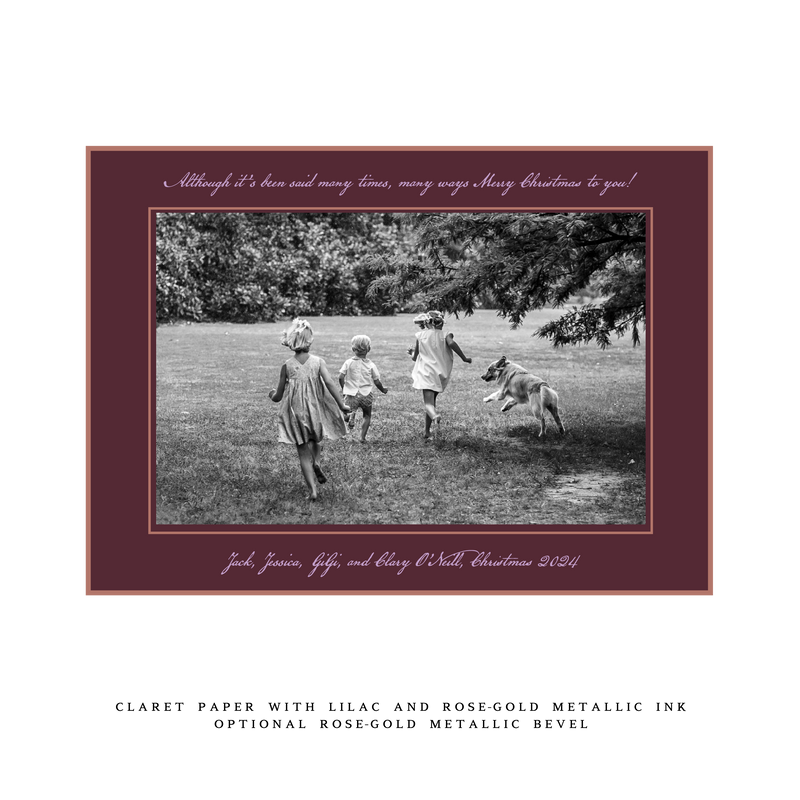 Neptune Medium Luxe Holiday Card
