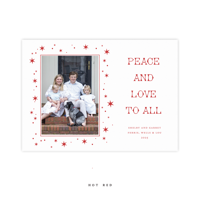 Nova Letterpress Medium Holiday Card