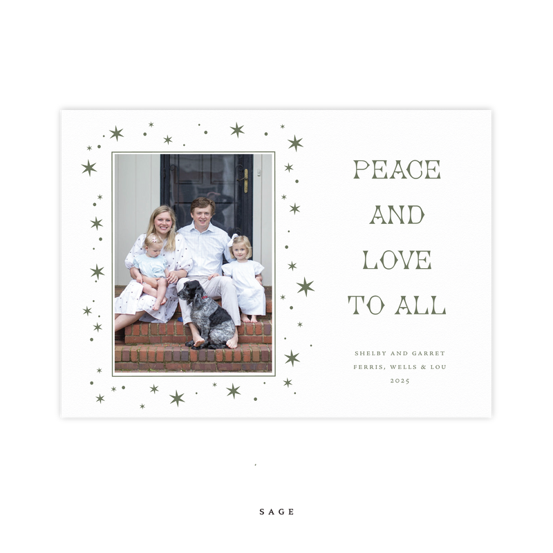 Nova Letterpress Medium Holiday Card