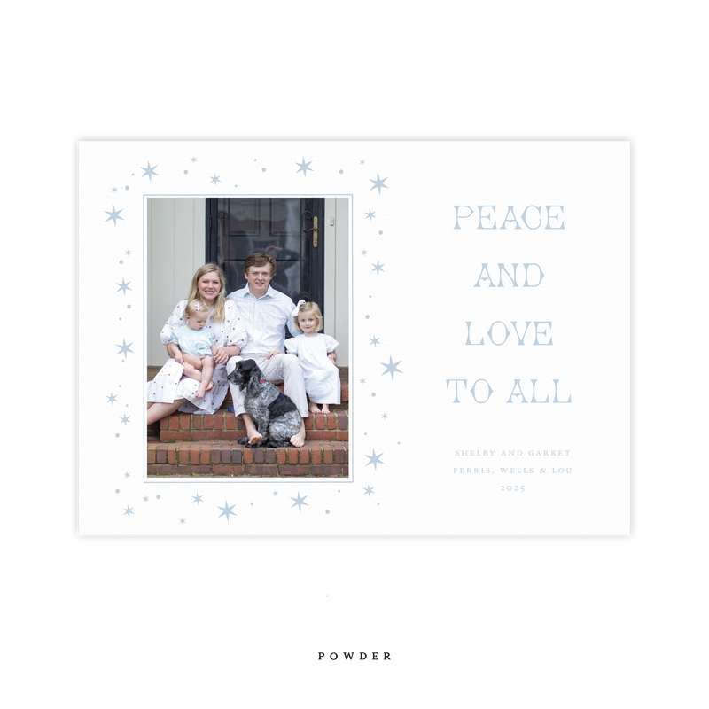 Nova Letterpress Medium Holiday Card