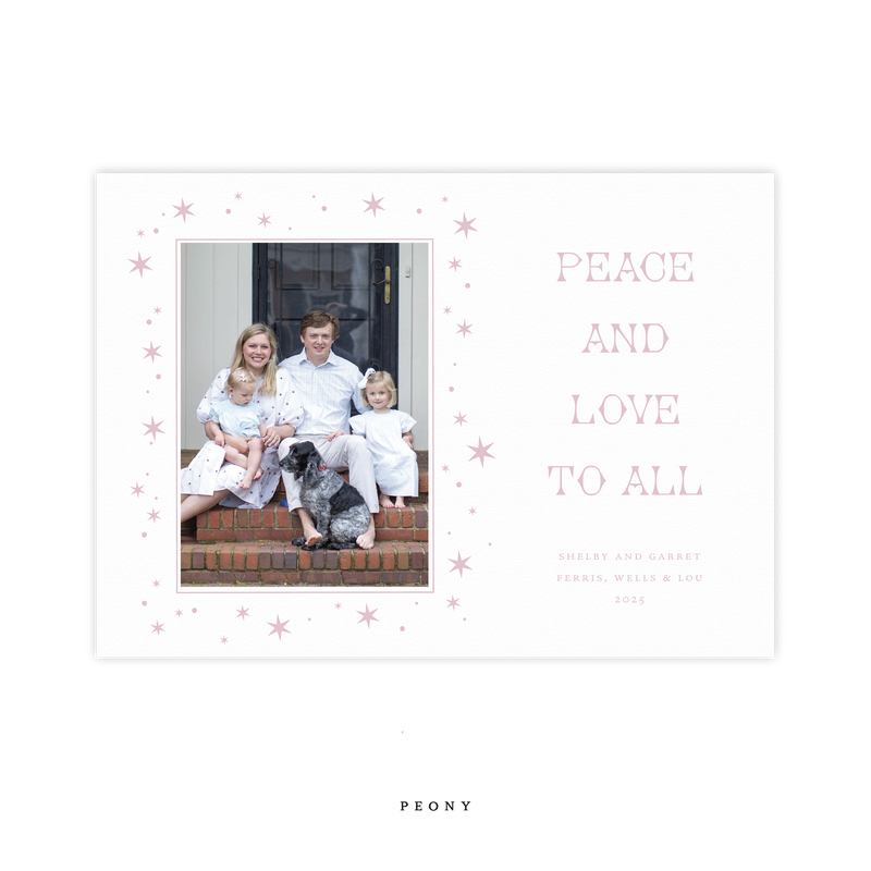 Nova Letterpress Medium Holiday Card