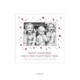 Nova Engraved Small Square Holiday Card