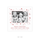Nova Engraved Small Square Holiday Card