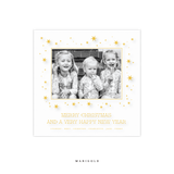 Nova Engraved Small Square Holiday Card