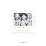 Nova Engraved Small Square Holiday Card