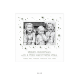 Nova Engraved Small Square Holiday Card