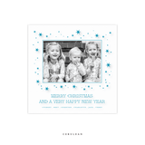 Nova Engraved Small Square Holiday Card