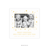 Nova Letterpress Small Square Holiday Card