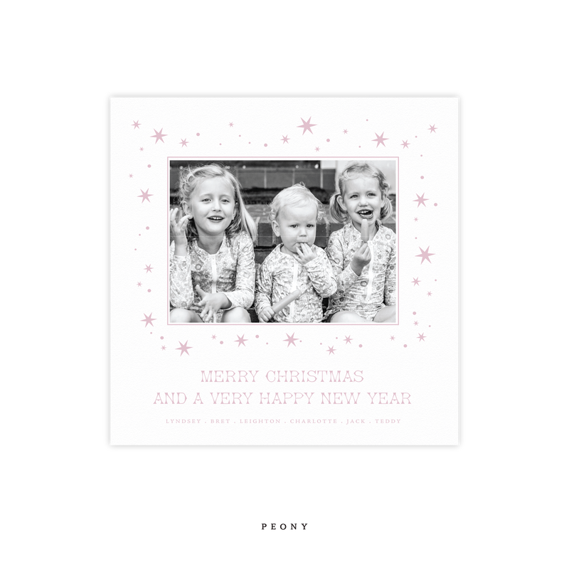 Nova Letterpress Small Square Holiday Card