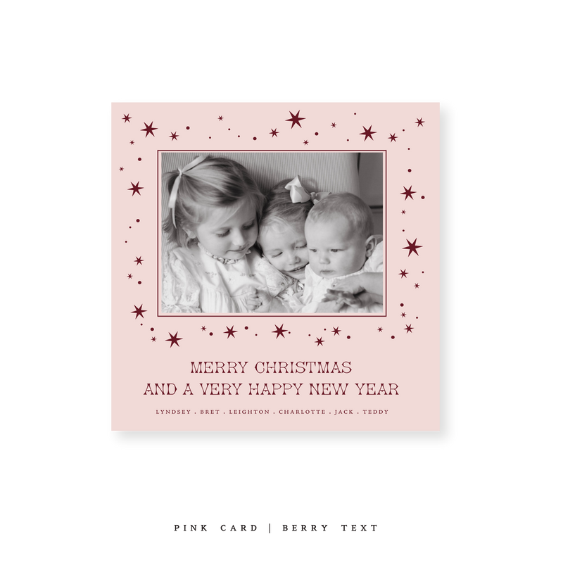 Nova Classic Printed Small Square Holiday Card