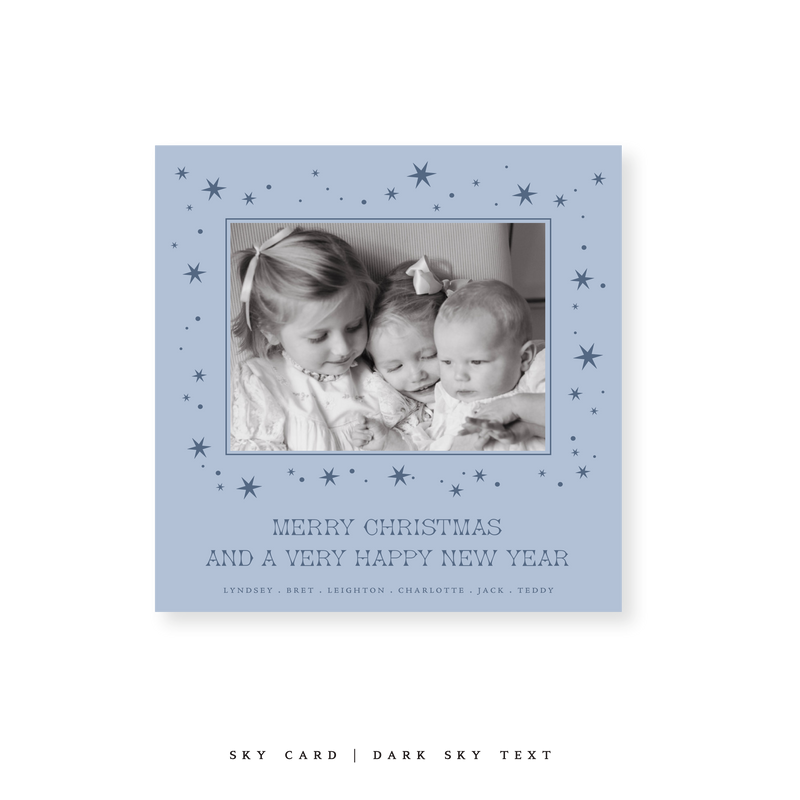 Nova Classic Printed Small Square Holiday Card