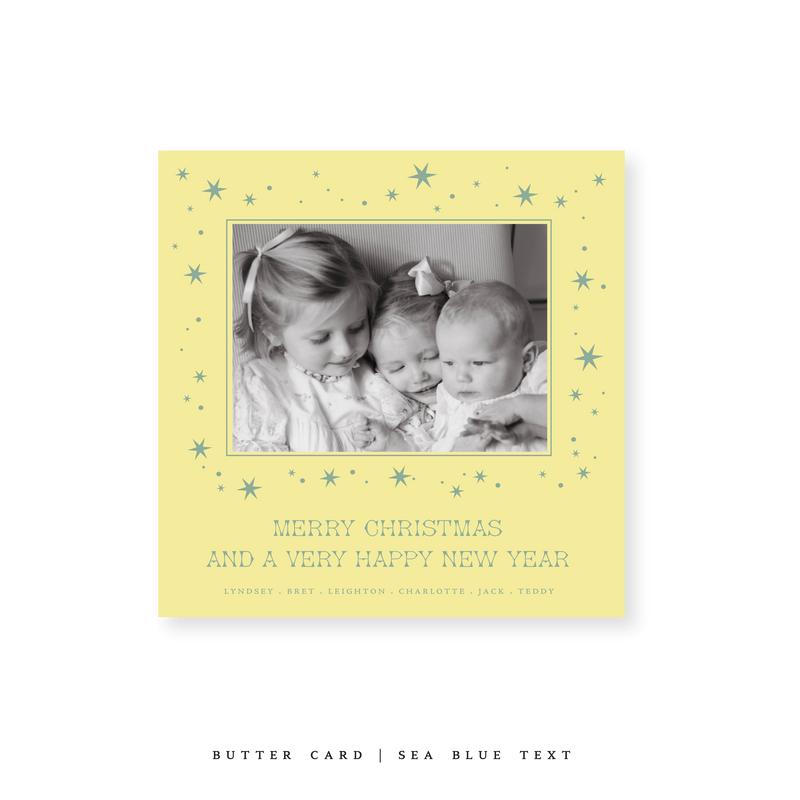 Nova Classic Printed Small Square Holiday Card