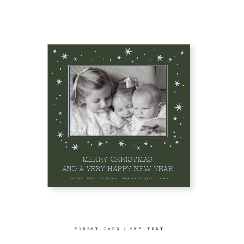 Nova Classic Printed Small Square Holiday Card