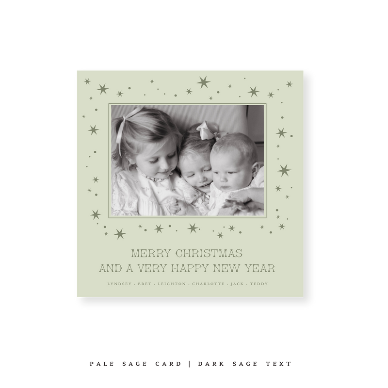 Nova Classic Printed Small Square Holiday Card