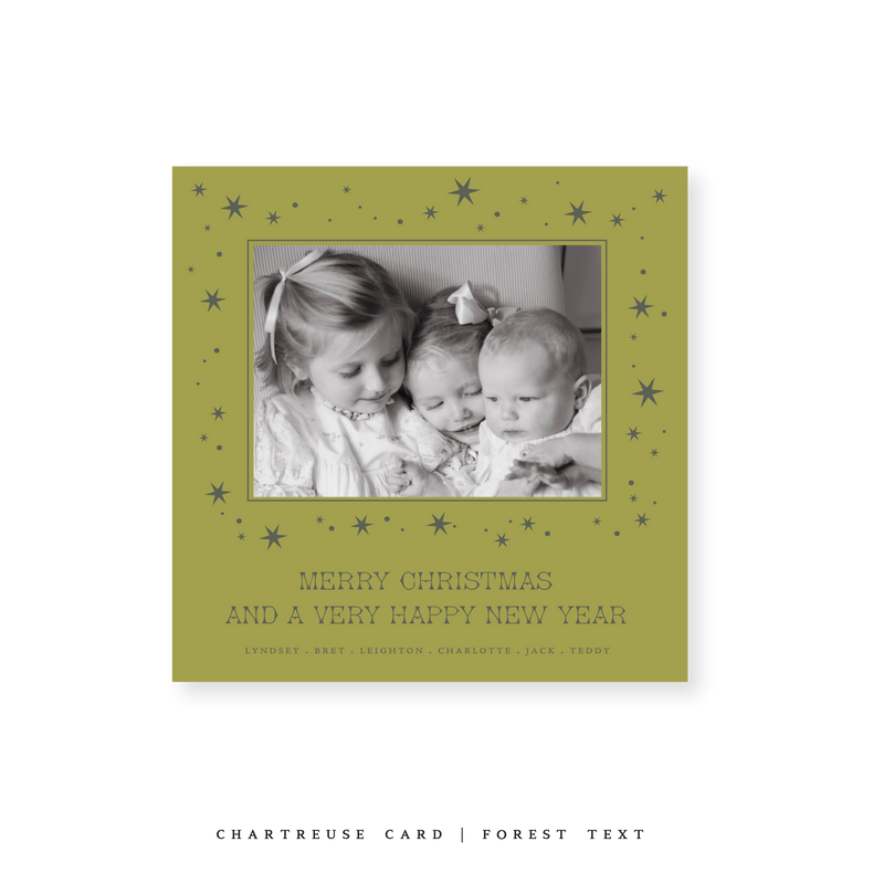 Nova Classic Printed Small Square Holiday Card