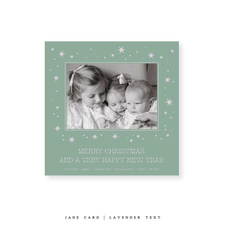Nova Classic Printed Small Square Holiday Card