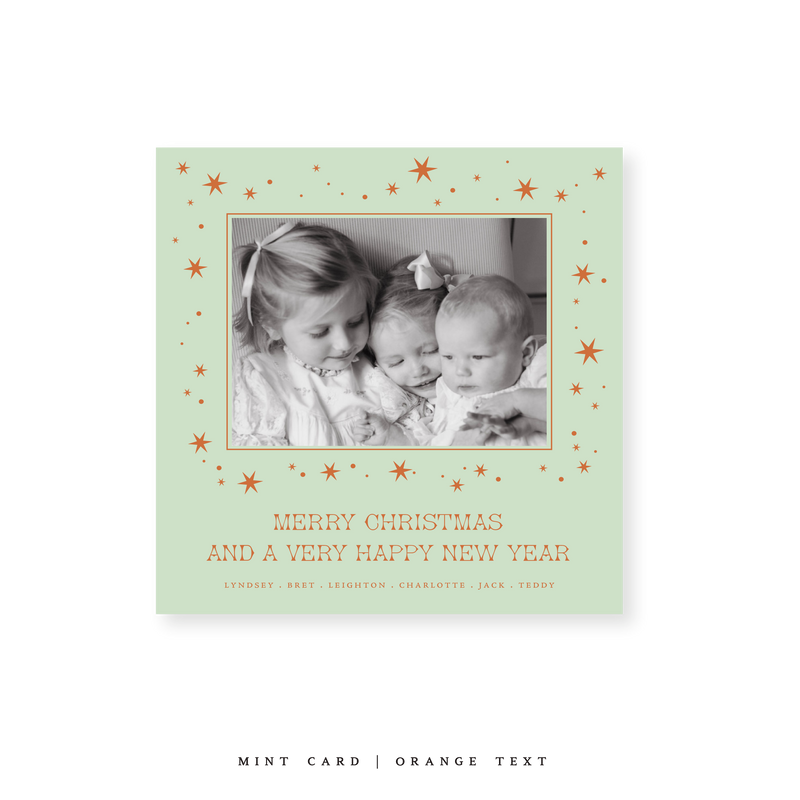 Nova Classic Printed Small Square Holiday Card