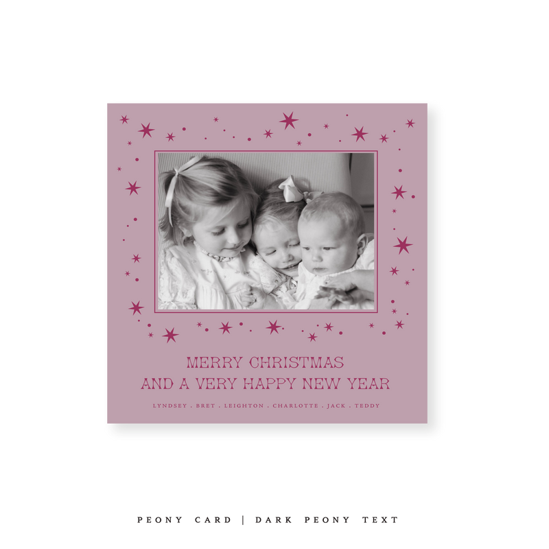 Nova Classic Printed Small Square Holiday Card
