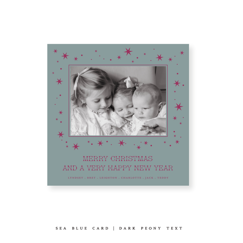 Nova Classic Printed Small Square Holiday Card