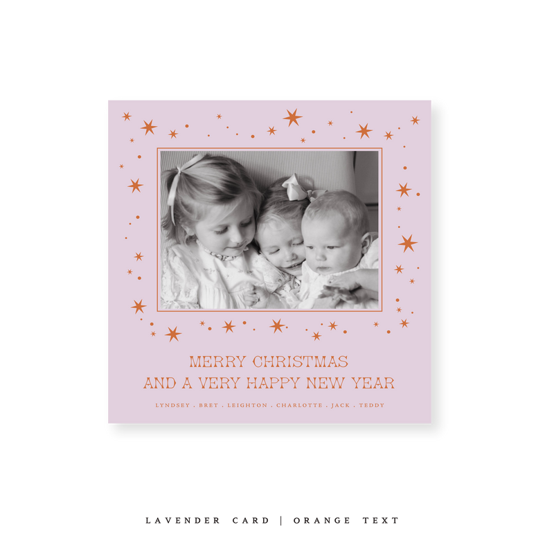 Nova Classic Printed Small Square Holiday Card