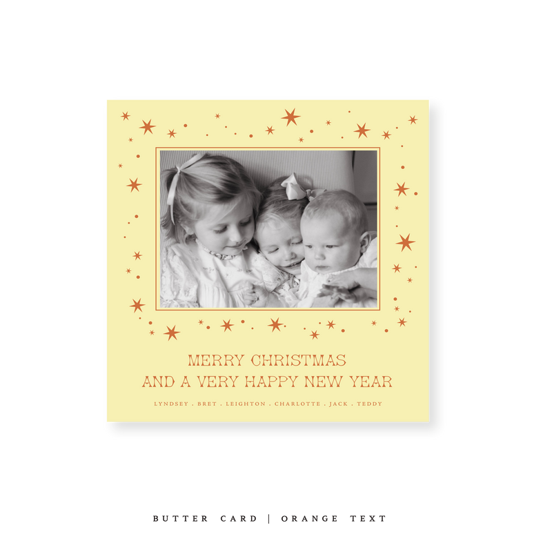 Nova Classic Printed Small Square Holiday Card