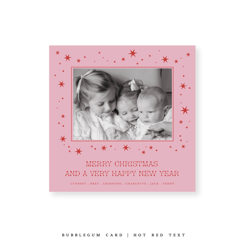 Nova Classic Printed Small Square Holiday Card