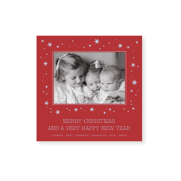 Nova Classic Printed Small Square Holiday Card