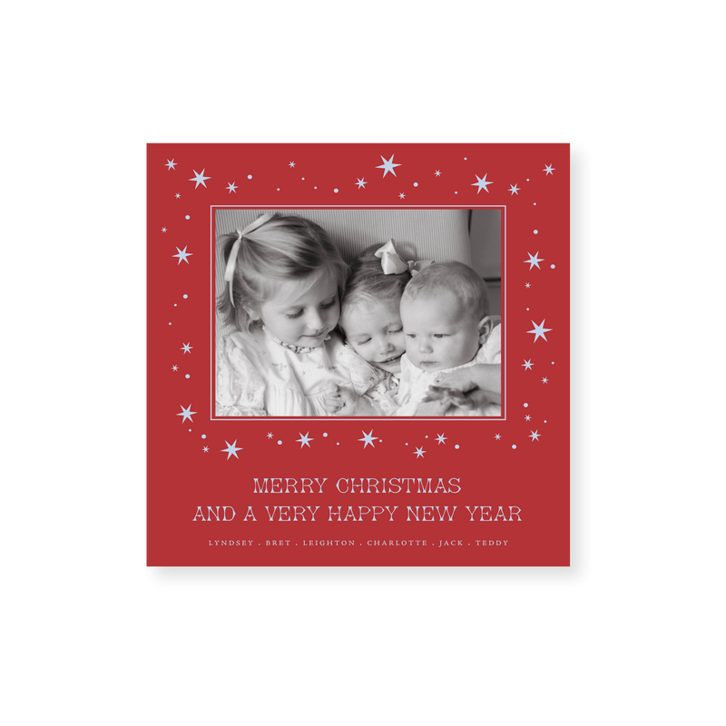Nova Classic Printed Small Square Holiday Card