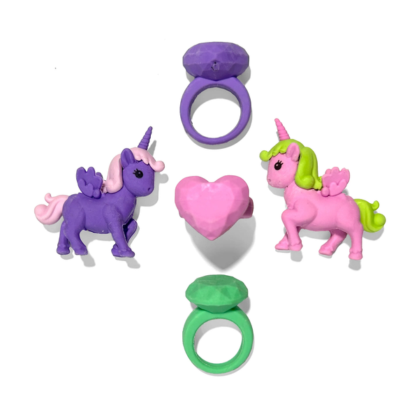 Unicorn Wishes Scented Erasers- Set of 5