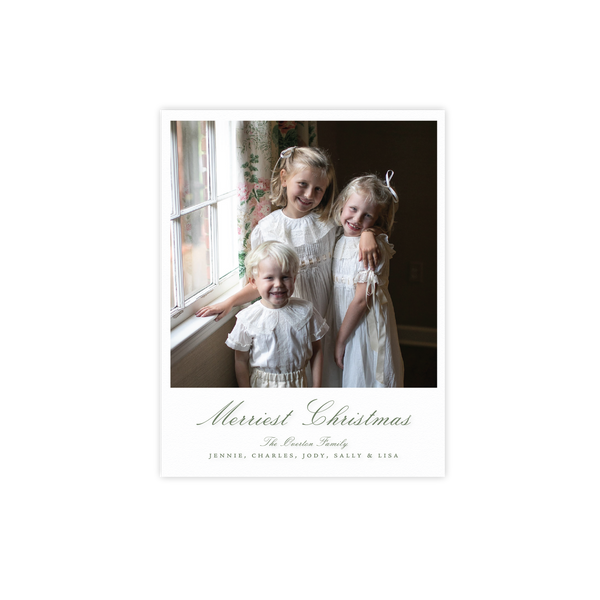 Overton Engraved Petite Holiday Card