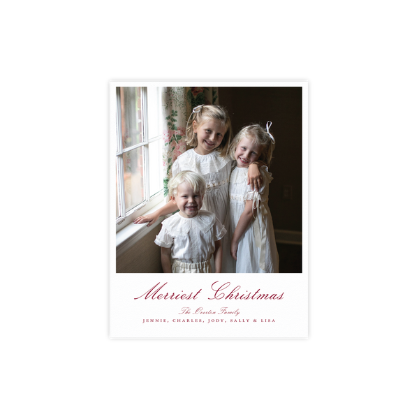 Overton Letterpress Petite Holiday Card
