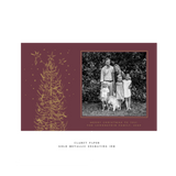 Pierre 1-Color Engraved Large Holiday Card
