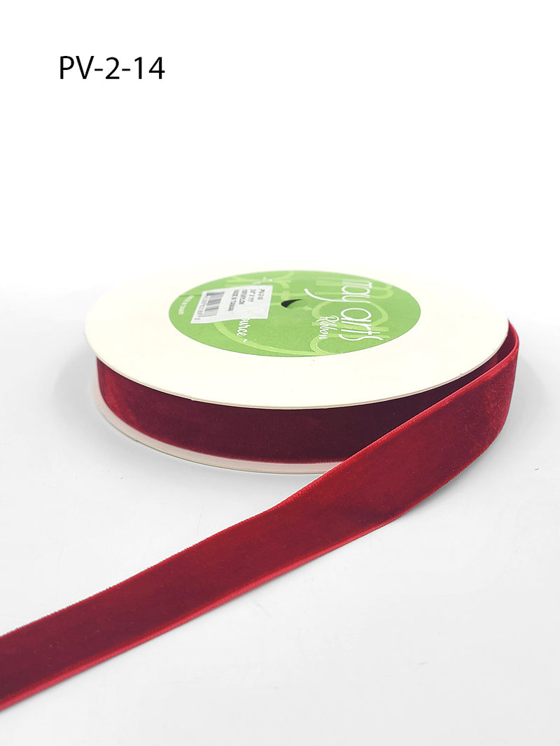 3/4" Red Velvet Ribbon